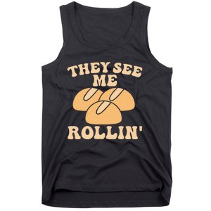 Thanksgiving Family Matching Outfit They See Me Rollin Tank Top