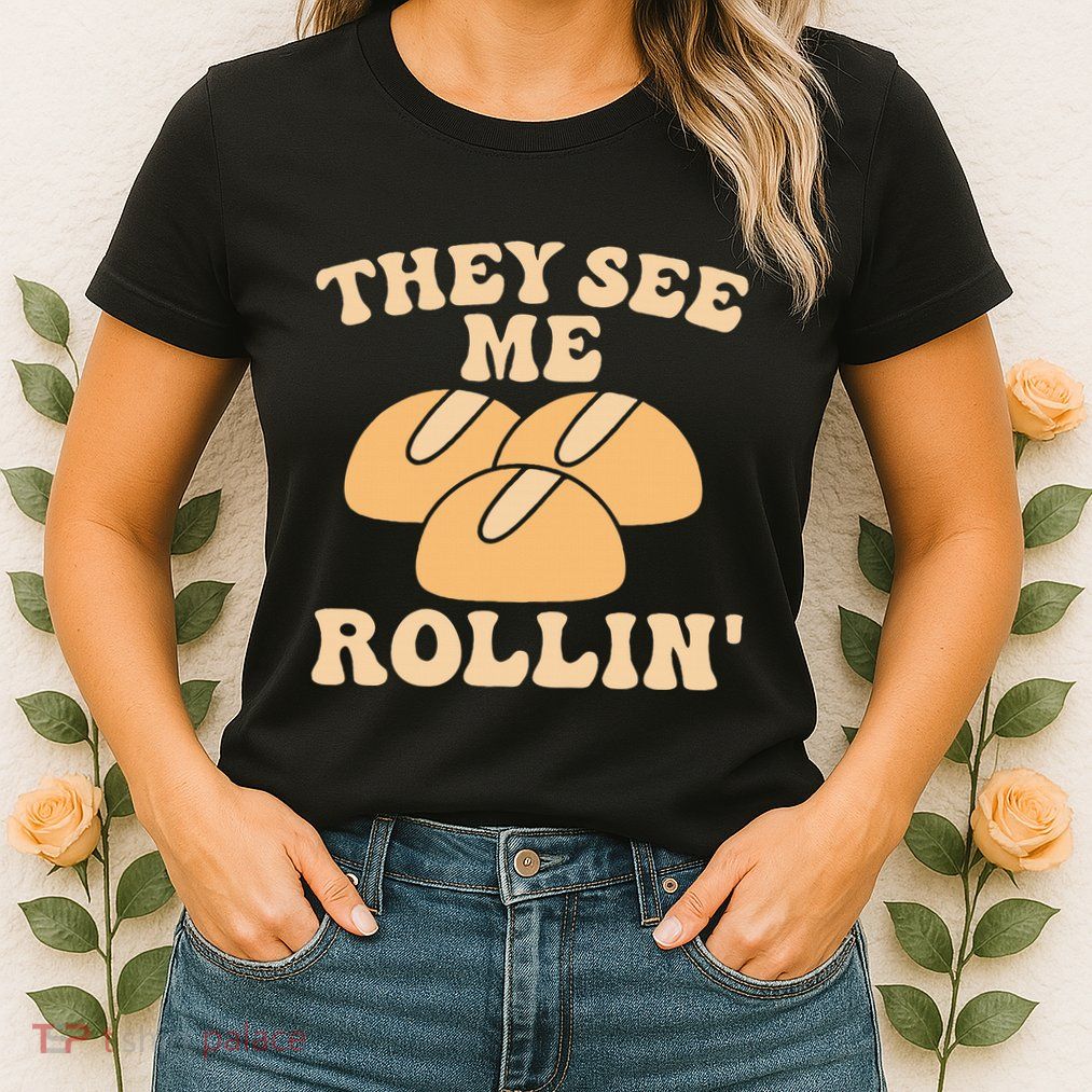 Thanksgiving Family Matching Outfit They See Me Rollin Womens T-Shirt