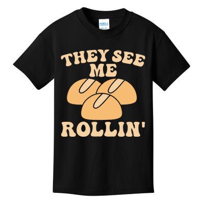 Thanksgiving Family Matching Outfit They See Me Rollin Kids T-Shirt