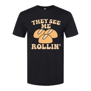 Thanksgiving Family Matching Outfit They See Me Rollin Softstyle CVC T-Shirt