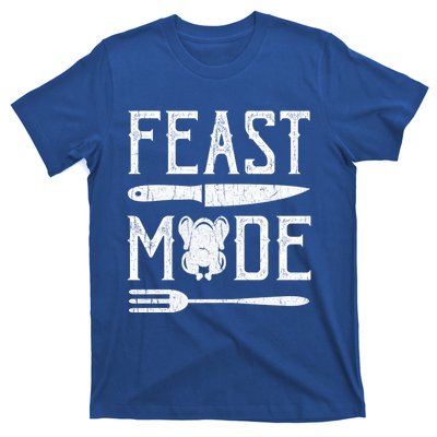 Turkey Feast Mode Gift Retro Vintage Funny Thanksgiving Day Gift T-Shirt