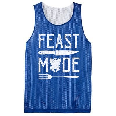 Turkey Feast Mode Gift Retro Vintage Funny Thanksgiving Day Gift Mesh Reversible Basketball Jersey Tank