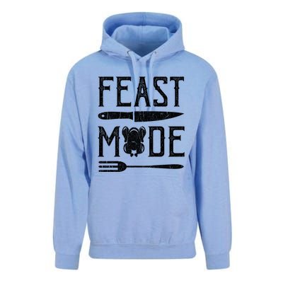 Turkey Feast Mode Gift Retro Vintage Funny Thanksgiving Day Gift Unisex Surf Hoodie