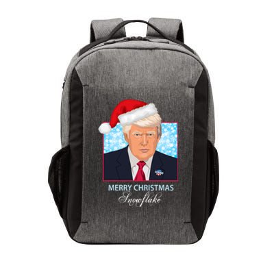 Trump Funny Merry Christmas Snowflake Vector Backpack