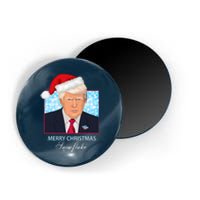 Trump Funny Merry Christmas Snowflake Magnet