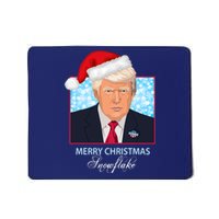 Trump Funny Merry Christmas Snowflake Mousepad