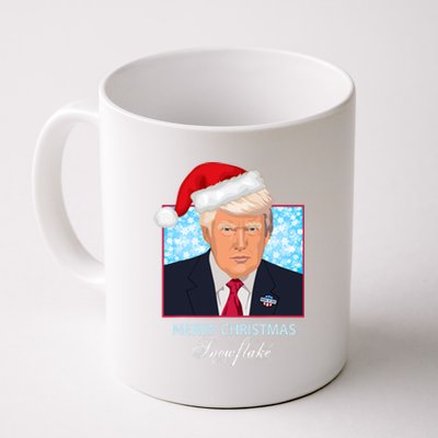 Trump Funny Merry Christmas Snowflake Coffee Mug