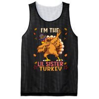 Thanksgiving Family Matching I'm The Lil Sister Turkey Funny Mesh Reversible Basketball Jersey Tank