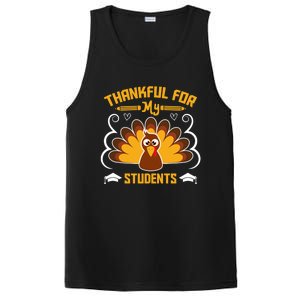 Thankful For My Student Love Inspire Fall Turkey Gift PosiCharge Competitor Tank