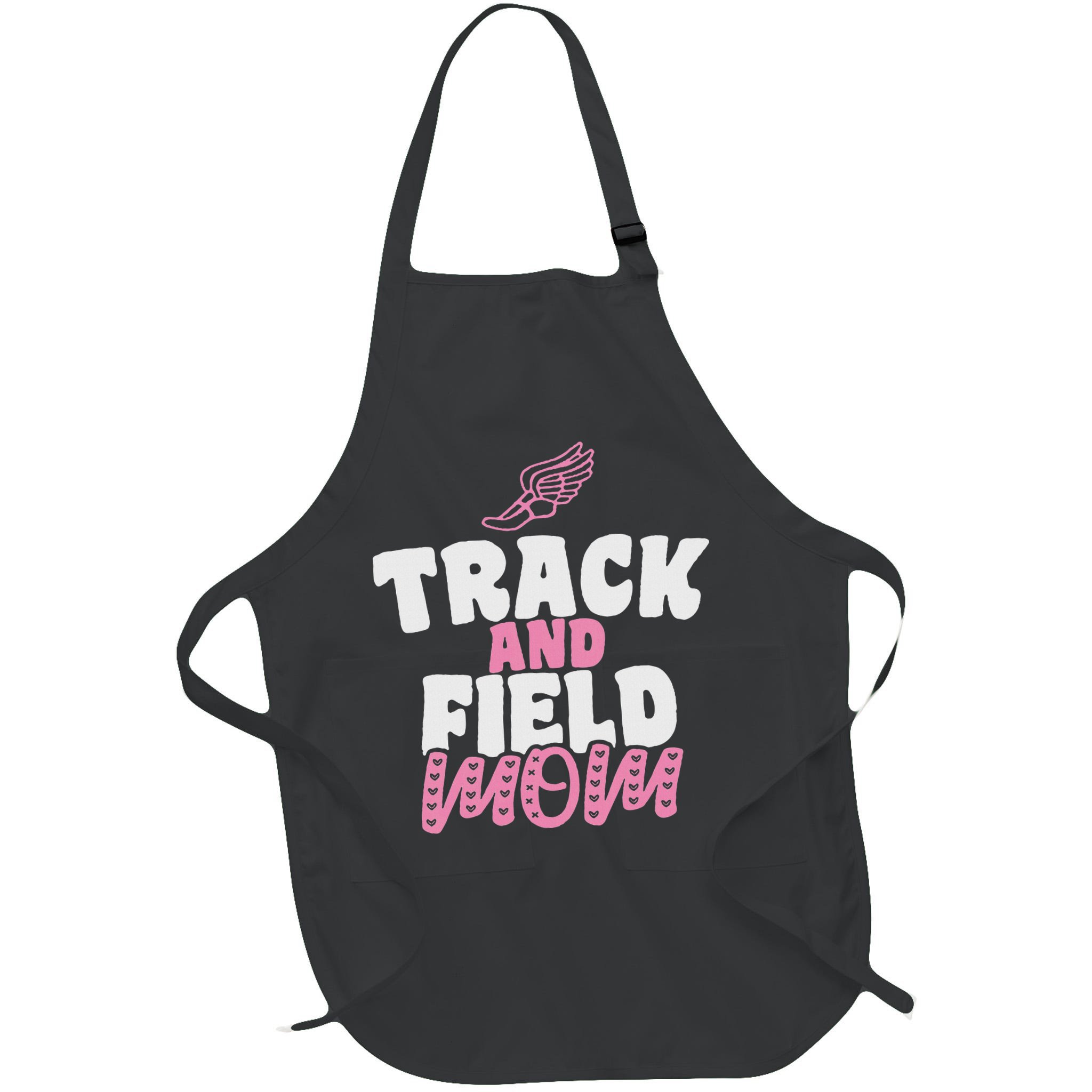 Track & Field Mom Sports Running Proud Mother's Day Apron
