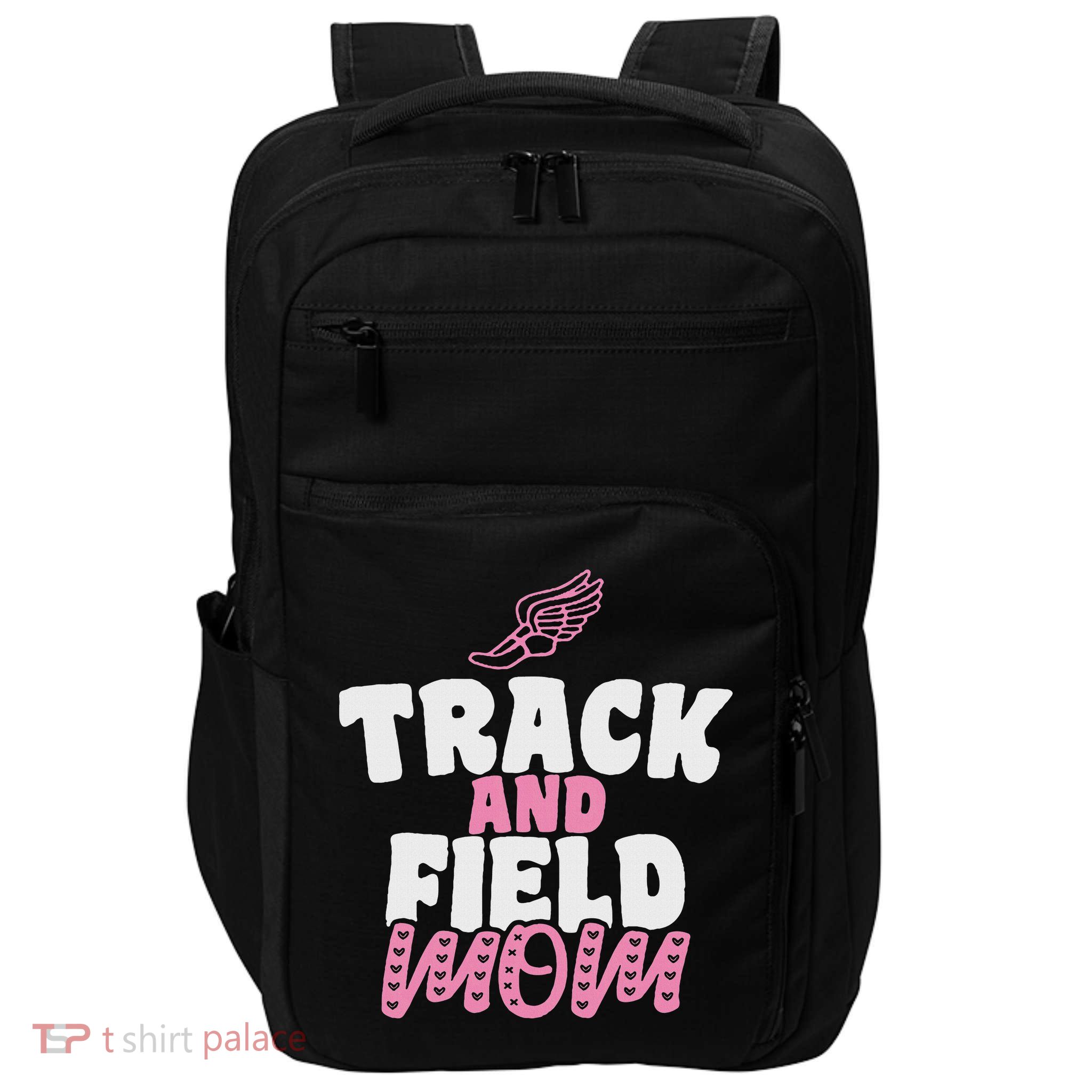Track & Field Mom Sports Running Proud Mother's Day Impact Tech Backpack