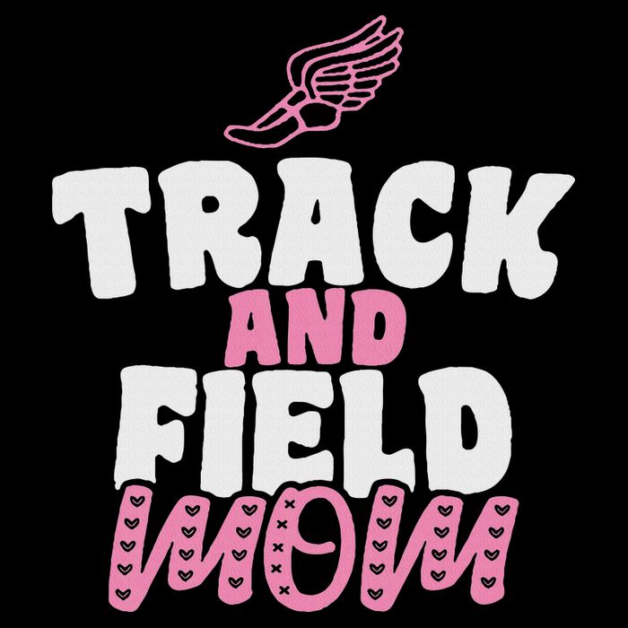 Track & Field Mom Sports Running Proud Mother's Day 16 in Basic Backpack