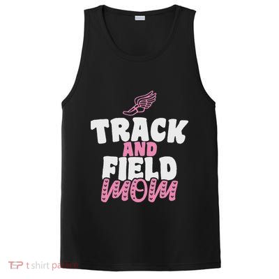 Track & Field Mom Sports Running Proud Mother's Day PosiCharge Competitor Tank