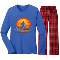 Taekwondo Fighter Martial Artist Mixed Martial Arts Mma Gift Women's Long Sleeve Flannel Pajama Set 