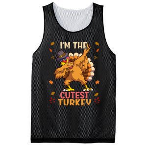 Thanksgiving Family Matching Im The Cutest Turkey Funny Mesh Reversible Basketball Jersey Tank