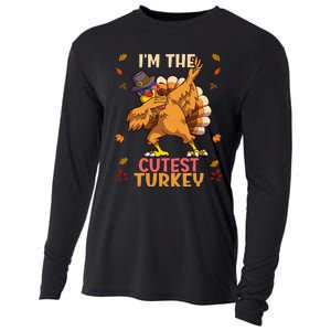 Thanksgiving Family Matching Im The Cutest Turkey Funny Cooling Performance Long Sleeve Crew