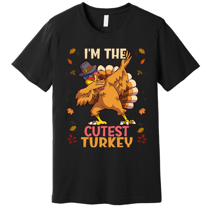 Thanksgiving Family Matching Im The Cutest Turkey Funny Premium T-Shirt