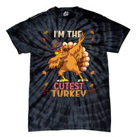 Thanksgiving Family Matching Im The Cutest Turkey Funny Tie-Dye T-Shirt