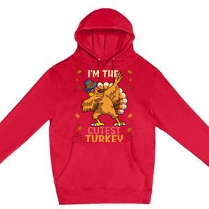 Thanksgiving Family Matching Im The Cutest Turkey Funny Premium Pullover Hoodie