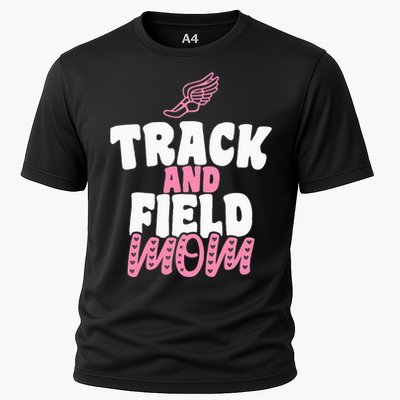 Track & Field Mom Sports Proud Mother's Day Cooling Performance Crew T-Shirt