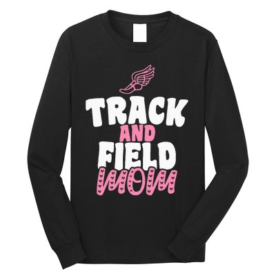 Track & Field Mom Sports Proud Mother's Day Long Sleeve Shirt