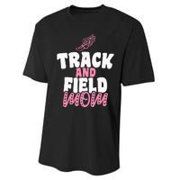 Track & Field Mom Sports Proud Mother's Day Performance Sprint T-Shirt