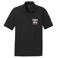 Track & Field Mom Sports Proud Mother's Day PosiCharge RacerMesh Polo