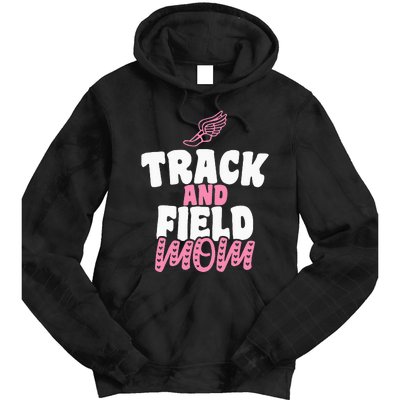 Track & Field Mom Sports Proud Mother's Day Tie Dye Hoodie