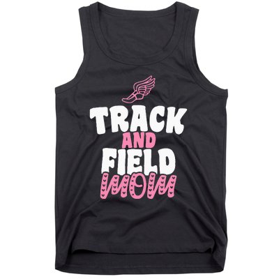 Track & Field Mom Sports Proud Mother's Day Tank Top