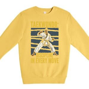 Taekwondo Fighter Martial Artist Mixed Martial Arts Mma Gift Premium Crewneck Sweatshirt