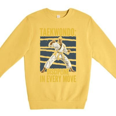 Taekwondo Fighter Martial Artist Mixed Martial Arts Mma Gift Premium Crewneck Sweatshirt