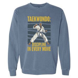 Taekwondo Fighter Martial Artist Mixed Martial Arts Mma Gift Garment-Dyed Sweatshirt