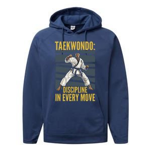 Taekwondo Fighter Martial Artist Mixed Martial Arts Mma Gift Performance Fleece Hoodie