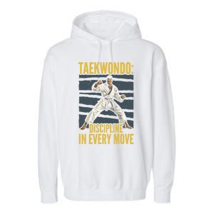 Taekwondo Fighter Martial Artist Mixed Martial Arts Mma Gift Garment-Dyed Fleece Hoodie