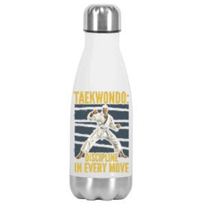 Taekwondo Fighter Martial Artist Mixed Martial Arts Mma Gift Stainless Steel Insulated Water Bottle