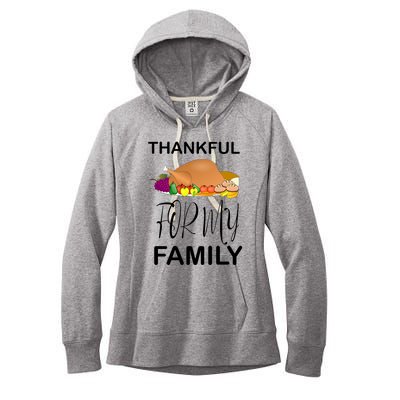 Thankful For My Family Great Gift Women's Fleece Hoodie