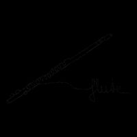 Transverse Flute Music Design One Line Flute Visor