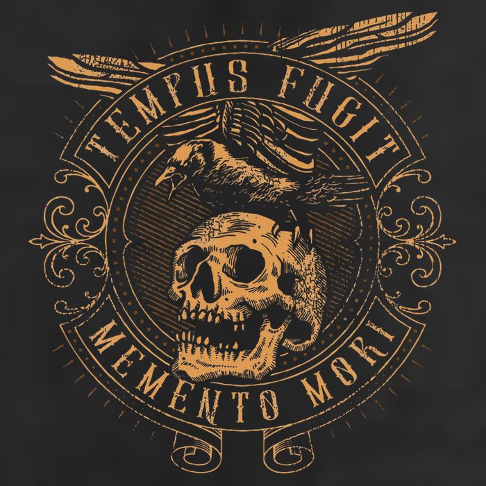 Tempus Fugit Memento Mori Latin Phrase Cool Comfort Performance Bucket Hat