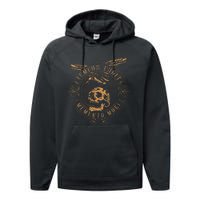 Tempus Fugit Memento Mori Latin Phrase Performance Fleece Hoodie