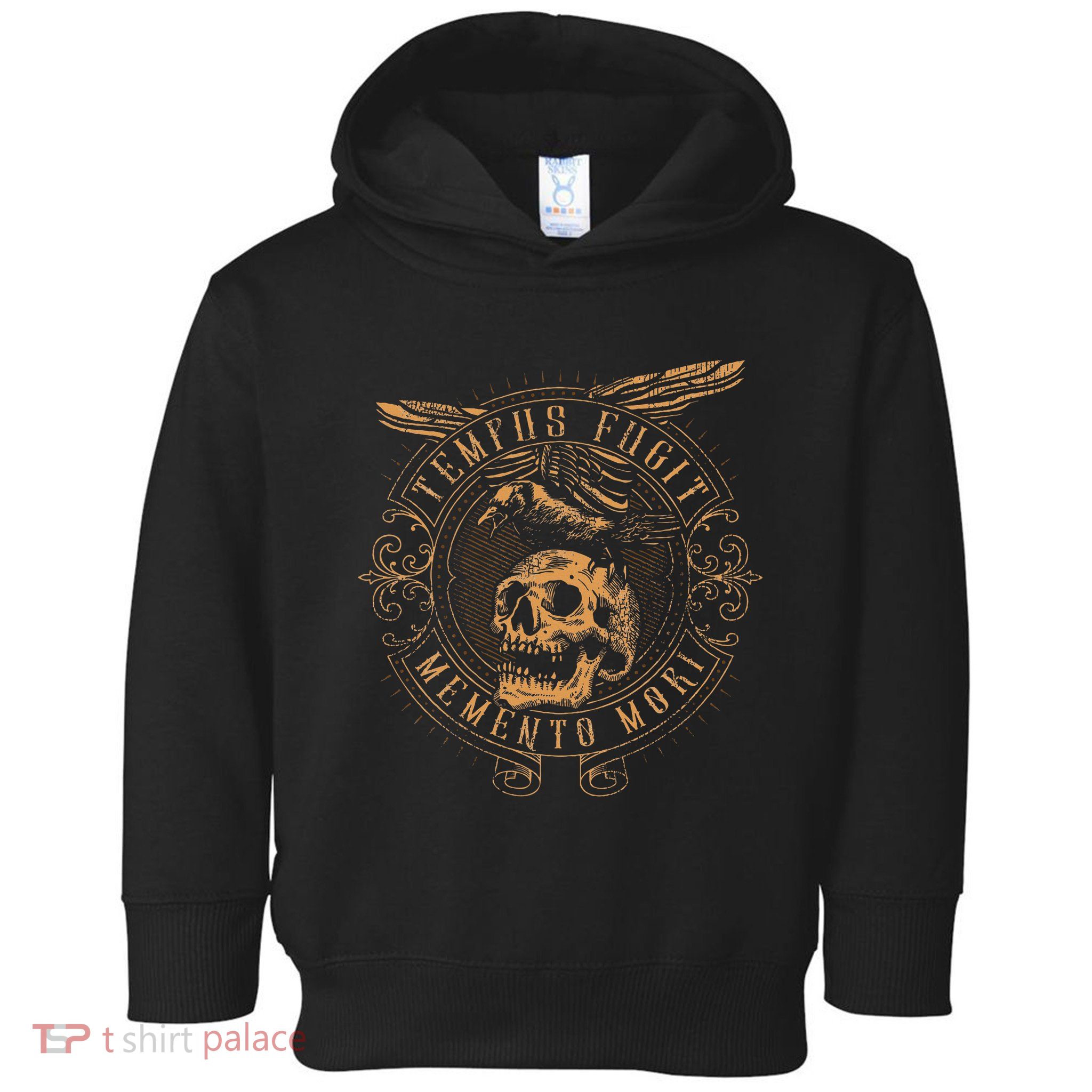 Tempus Fugit Memento Mori Latin Phrase Toddler Hoodie