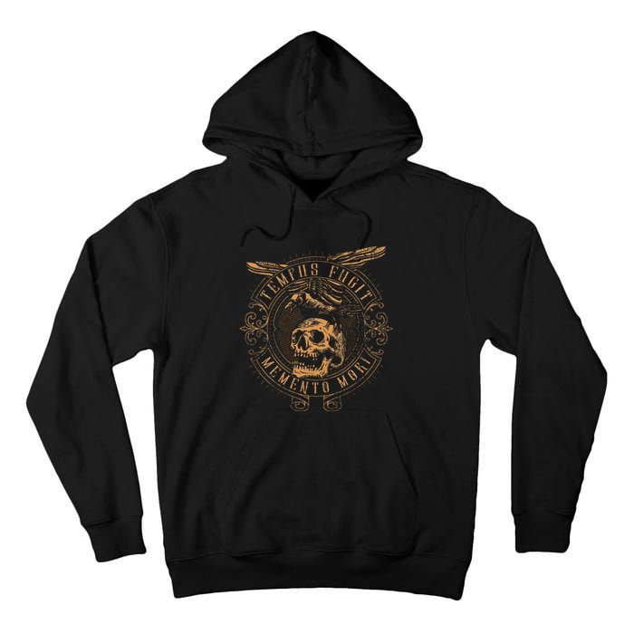 Tempus Fugit Memento Mori Latin Phrase Tall Hoodie