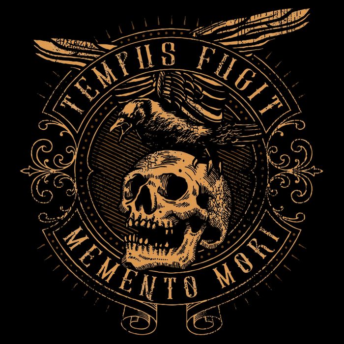 Tempus Fugit Memento Mori Latin Phrase Zip Tote Bag