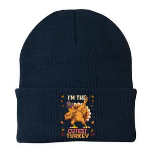 Thanksgiving Family Matching I'm The Cutest Turkey Funny Knit Cap Winter Beanie