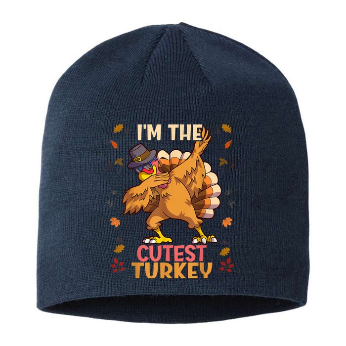 Thanksgiving Family Matching I'm The Cutest Turkey Funny Sustainable Beanie