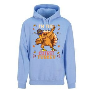 Thanksgiving Family Matching I'm The Cutest Turkey Funny Unisex Surf Hoodie