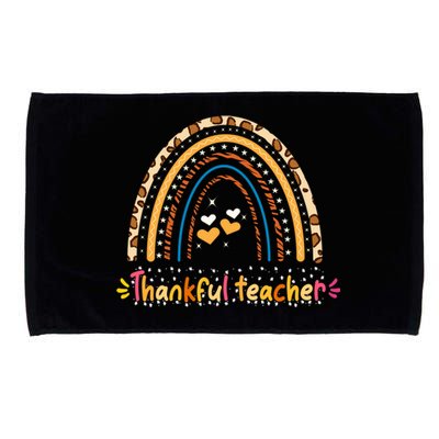 Thankful For My Beautiful Teacher Love Vibes Gift Microfiber Hand Towel