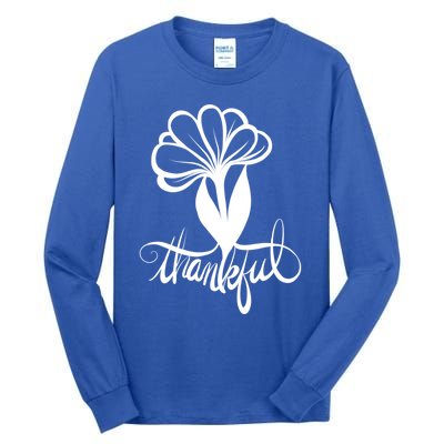 Thankful For My Life Love And Family Gift Tall Long Sleeve T-Shirt