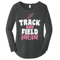 Track & Field Mom Sports Running Proud Mother's Day Women's Perfect Tri Tunic Long Sleeve Shirt