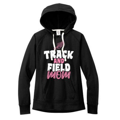 Track & Field Mom Sports Running Proud Mother's Day Women's Fleece Hoodie