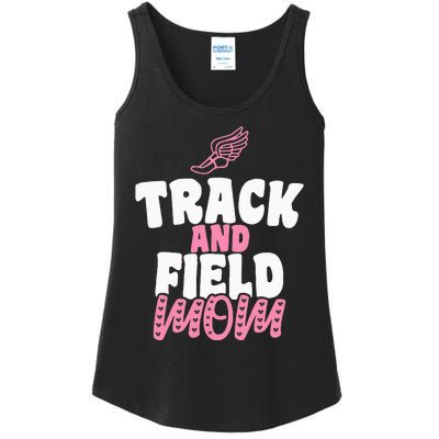 Track & Field Mom Sports Running Proud Mother's Day Ladies Essential Tank